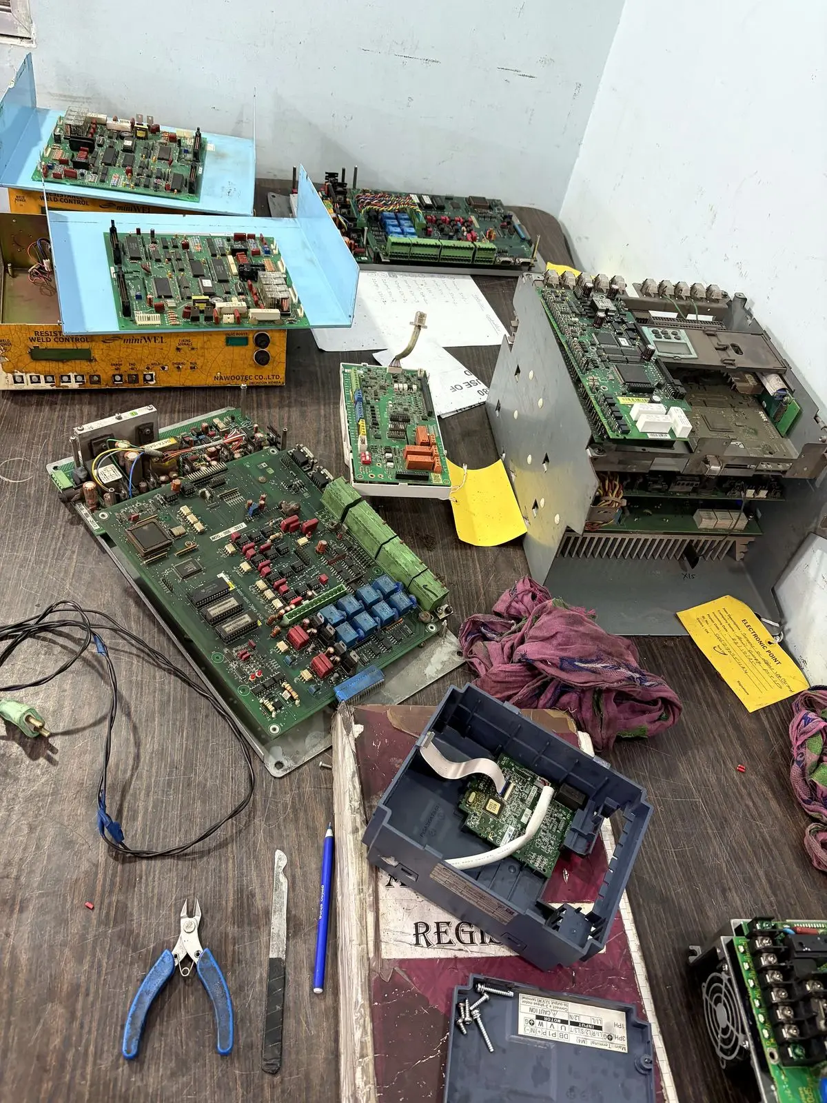 Boards in the repair queue